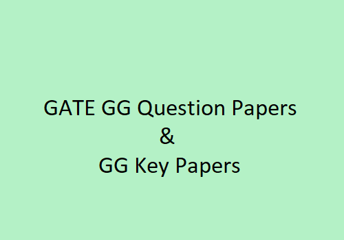 GATE Geology and Geophysics Question Papers with Solutions | Gate Geology and Geophysics Question Papers