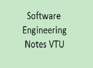 Software Engineering PDF VTU | SE Notes VTU